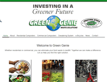 Tablet Screenshot of greengenie.co.za
